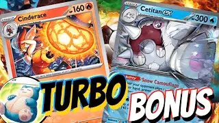 Cinderace &mdash; новый Mega Turbo? ⚽❤️&zwj;🔥 С Survival Brace, Gyarados ex и Hydreigon ex. PTCGL Mega Evo