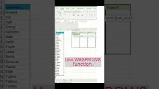 Randomize large data using Excel. Create a team using excel. #ytshorts #trendingshorts #shortvideo
