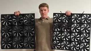 Der Mega Air Flow Test - 18x 200x200mm L&uuml;fter gegen 32x 140x140mm L&uuml;fter