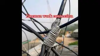Lineman work connection #electrical #electricalaccident #youtubeshorts #electricalworkers #shorts