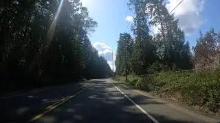 Driving around the Key Peninsula in Pierce County, Washington