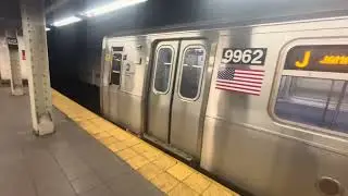 MTA NYC Subway Alstom R160A J Train Departs Canal Street Chinatown.