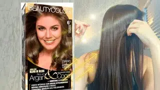 Retocando o cabelo branco em casa com METADE DA TINTA BeautyColor 6.1| Resultado banho de brilho ✨