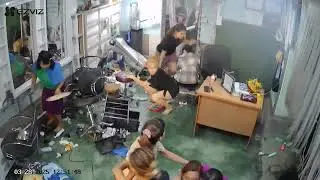 M7.7-7.9 Earthquake Destroys Salon In Pyinmana, Myanmar