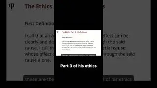 Diving into Spinoza's Ethics - Understanding Definitions