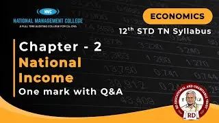 Economics Chapter 2 - National Income #12theconomics #nationalincome #12th #exampreparation #tn12th