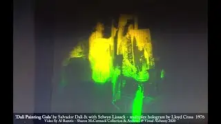 'Dali Painting Gala' multiplex hologram - HD video by Al Razutis