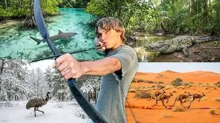 8 Days Solo Survival in Australia's Most Extreme Places | No Food, Water or Shelter