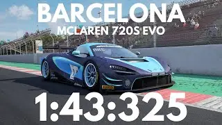 MCLAREN 720S GT3 EVO BARCELONA SETUP + HOTLAP | ACC 1.9 - Abesports