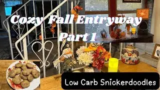 Fall Entryway Decor + Snickerdoodle Cookies