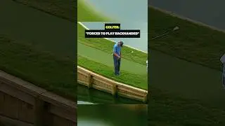 He hit backwards?!🤯⛳️
