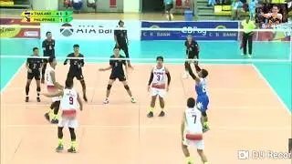 2018 ASEAN University Games Philippines Vs. Thailand  Facial hit by Bryan 