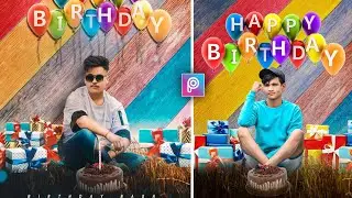 Happy Birthday Photo Editing | PicsArt Birthday Photo Editing Tutorial | Birthday Banner Editing HD