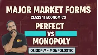 Major Market Forms | Class 11 Economics | Perfect Competition to Monopoly Explained