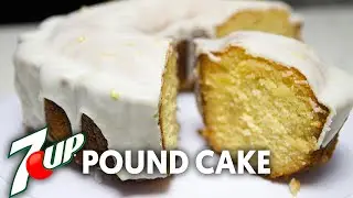 The BEST 7UP Pound Cake Recipe with Lemon Syrup and Lemon Glaze