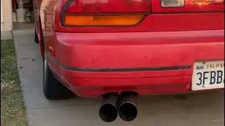 240SX DUAL 3&rdquo; BLASTPIPES START UP & REVS
