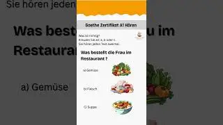 German for Beginners | A1 A2 H&ouml;ren Practice Test #shorts #a1deutsch #germanforbeginners