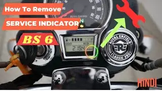 How To Remove Service Indicator Logo Royal Enfield Reborn Classic 350/@NaimadMec