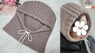 [함께해연*knitting]대바늘 바라클라바(대바늘 모자, 비니, 보넷)