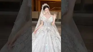 The Glittering Butterfly Bride Wedding Dress is so Beautiful! | Wedding Gown | #weddingscene#wedding