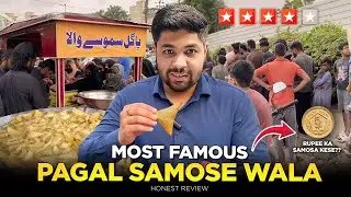 Most Famous Pagal Samose Wala | Only Rs.5 Samosa | Karachi Food Street ✨