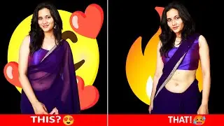 Dolly Vaswani In Green and Purple Saree | Reels