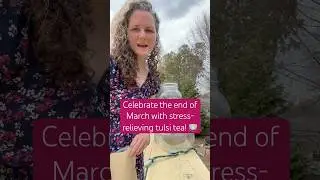 #celebrate the #end of #March with a #cup of #tulsi #tea #adaptogens #stressrelief #health #garden