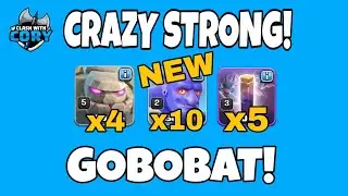 *OP NEW ATTACK STRATEGY* TH10 GoBoBat! GOLEMS, BOWLERS & BAT SPELLS! COC CLASH OF CLANS