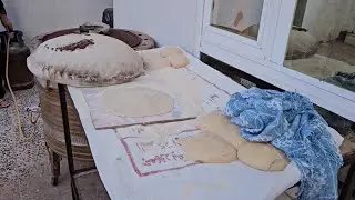 #روتين اليوم معزومه على دولمه 😁🍲 غلفت كاونتر ام عبود والخبز الحار