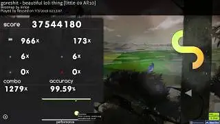 osu! | goreshit - beautiful loli thing [little 09 AR10] 99.5% FC