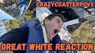 Самые захватывающие американские горки в SeaWorld?! Реакция большой белой акулы! SeaWorld Сан-Ант...