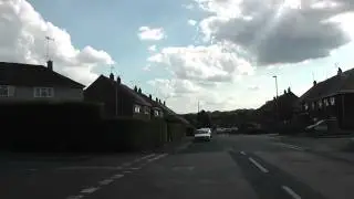Driving On Canterbury Road, Durham Road & Lichfield Avenue, Ronkswood, Worcester, Worcestershire, UK