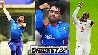 Cricket 22 All Bowling Styles (New & Old) - Jasprit Bumrah Rashid Khan Jofra Archer and More [4K]