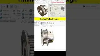 Timing Pulley Design #solidworks #solidworksdesign