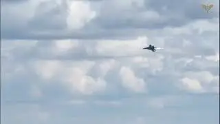 Ukrainian military paratroopers shot down flying Su-30 aircraft