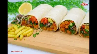 سندويش الحمص والبطاطا الحار 🌯🔥 على الطريقة التركية! الطعم خرافي ولازم تجربوه  مع رباح محمد