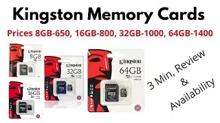 Kingston Memory Cards 8GB 16GB 32GB 64GB Price Review Availability in Pakistan