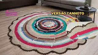 Aprenda Esse BICO PARA TAPETE e Valorize Seu Croch&ecirc; Hoje VERS&Atilde;O CANHOTO