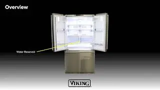 Холодильник Viking 3 серии с французскими дверями, шириной 36 дюймов, и нижней морозильной камеро...