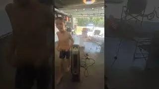 Snoopy inflatable in the garage 6-9-2024