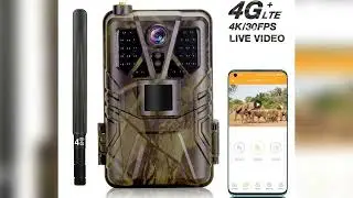 #4K 30fps Video  APP Trail Camera Cloud Service 4G 30MP Live Stream Media Wild Hunting Cameras Nigh
