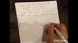 Synthetic division and theory of equations
