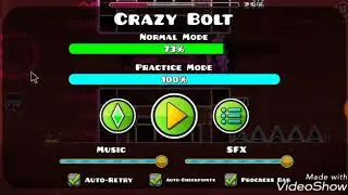 Crazy Bolt By Funny game Медиум ДЕМОН ! ЗА 1680 ПОПЫТОК!!!