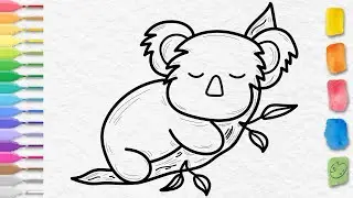 Easy Drawing Ideas | How to Draw a KOALA | Step by step animal drawing