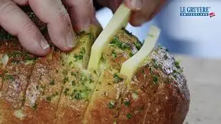 Le Gruy&egrave;re AOP, garlic and parsley butter hedgehog bread