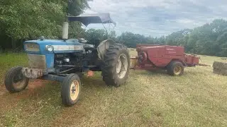 Rain on the way and hay on the ground