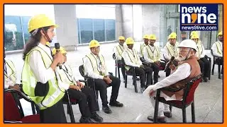 PM Modi Visits Surat Bullet Train Station In Gujarat | News9