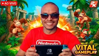AO VIVO: DONKEY KONG no NINTENDO SWITCH (Gameplay 2K) 🔴 VITAL GAMEPLAY