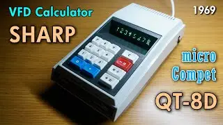 1969 샤프 소형 탁상형 전자계산기 수리(SHARP Micro Compet QT-8D Calculator repair)