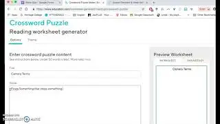 Crossword Puzzle Maker - how to